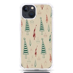 Trees Christmas Holiday Pattern Iphone 13 Tpu Uv Print Case by Paksenen