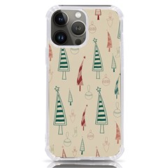 Trees Christmas Holiday Pattern Iphone 13 Pro Max Tpu Uv Print Case by Paksenen