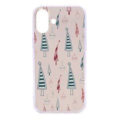 Trees Christmas Holiday Pattern Iphone 16 Pro Tpu Uv Print Case by Paksenen