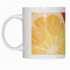 Citrus Fruit Healthy Vitamin White Mug by Paksenen