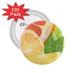 Citrus Fruit Healthy Vitamin 2 25  Buttons (100 Pack)  by Paksenen