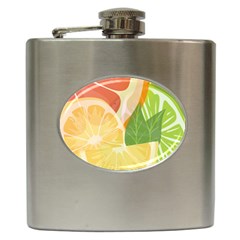 Citrus Fruit Healthy Vitamin Hip Flask (6 Oz) by Paksenen