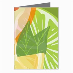 Citrus Fruit Healthy Vitamin Greeting Card by Paksenen