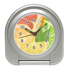 Citrus Fruit Healthy Vitamin Travel Alarm Clock by Paksenen