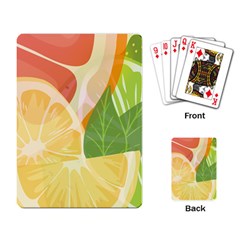 Citrus Fruit Healthy Vitamin Playing Cards Single Design (rectangle)