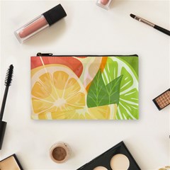 Citrus Fruit Healthy Vitamin Cosmetic Bag (small) by Paksenen