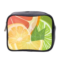 Citrus Fruit Healthy Vitamin Mini Toiletries Bag (two Sides) by Paksenen