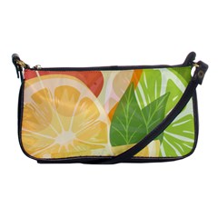 Citrus Fruit Healthy Vitamin Shoulder Clutch Bag by Paksenen