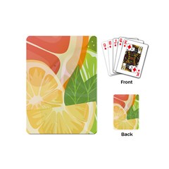 Citrus Fruit Healthy Vitamin Playing Cards Single Design (mini)