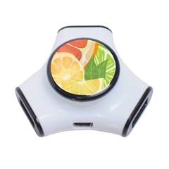 Citrus Fruit Healthy Vitamin 3-port Usb Hub by Paksenen