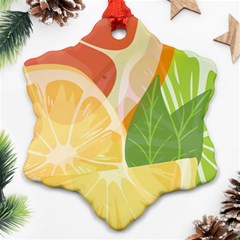 Citrus Fruit Healthy Vitamin Ornament (snowflake)