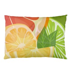 Citrus Fruit Healthy Vitamin Pillow Case (two Sides) by Paksenen