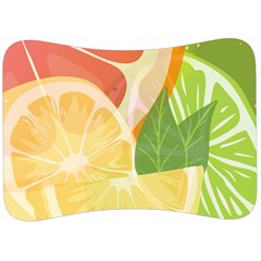 Citrus Fruit Healthy Vitamin Velour Seat Head Rest Cushion by Paksenen