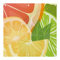 Citrus Fruit Healthy Vitamin Banner And Sign 3  X 3  by Paksenen