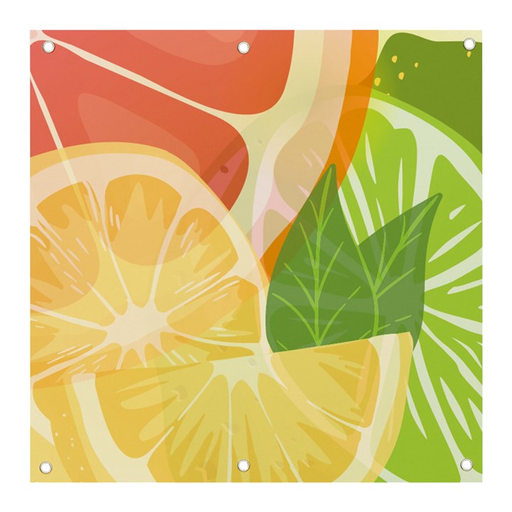 Citrus Fruit Healthy Vitamin Banner and Sign 3  x 3 