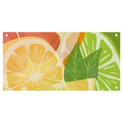 Citrus Fruit Healthy Vitamin Banner And Sign 4  X 2  by Paksenen