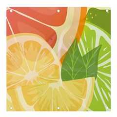 Citrus Fruit Healthy Vitamin Banner And Sign 4  X 4  by Paksenen