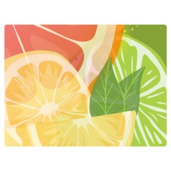 Citrus Fruit Healthy Vitamin Premium Plush Fleece Blanket (extra Small) by Paksenen