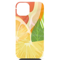 Citrus Fruit Healthy Vitamin Iphone 14 Black Uv Print Pc Hardshell Case by Paksenen