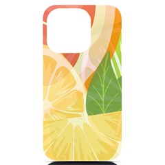 Citrus Fruit Healthy Vitamin Iphone 14 Pro Black Uv Print Pc Hardshell Case by Paksenen