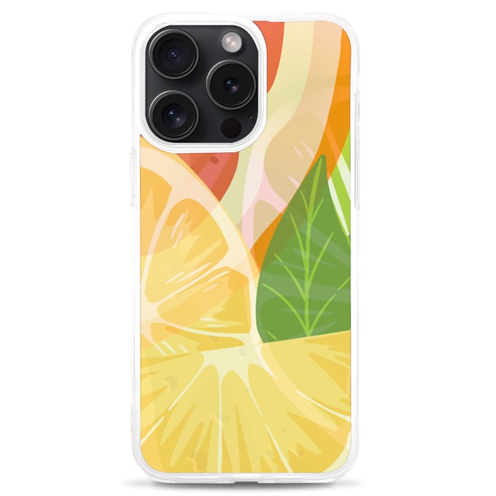 Citrus Fruit Healthy Vitamin iPhone 15 Pro Max TPU UV Print Case