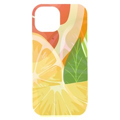 Citrus Fruit Healthy Vitamin Iphone 15 Plus Black Uv Print Pc Hardshell Case by Paksenen