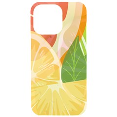 Citrus Fruit Healthy Vitamin Iphone 15 Pro Max Black Uv Print Pc Hardshell Case by Paksenen