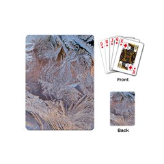 Window Pattern Winter Frost Playing Cards Single Design (mini)