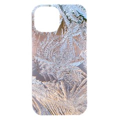 Window Pattern Winter Frost Iphone 15 Plus Black Uv Print Pc Hardshell Case by Paksenen