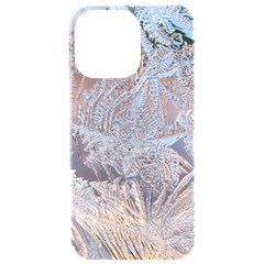 Window Pattern Winter Frost Iphone 15 Pro Max Black Uv Print Pc Hardshell Case by Paksenen