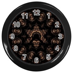 Bronze Age Mandala Wall Clock (black) by MRNStudios