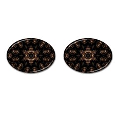 Bronze Age Mandala Cufflinks (oval)