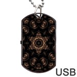 Bronze Age Mandala Dog Tag USB Flash (Two Sides) Front