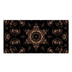 Bronze Age Mandala Satin Shawl 45  X 80 