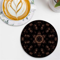 Bronze Age Mandala Uv Print Round Tile Coaster