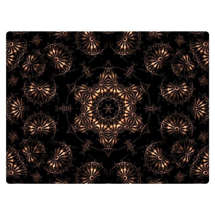 Bronze Age Mandala Premium Plush Fleece Blanket (Extra Small)