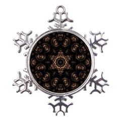 Bronze Age Mandala Metal Large Snowflake Ornament by MRNStudios