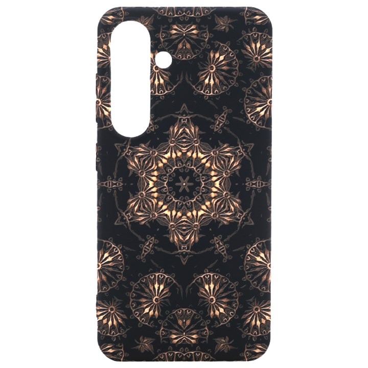 Bronze Age Mandala Samsung Galaxy S24 6.2 Inch Black TPU UV Case