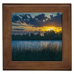 Peaceful Horizons Of Uruguay  Framed Tile