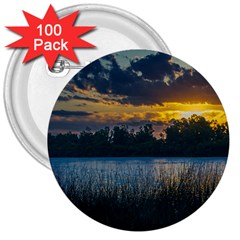 Peaceful Horizons Of Uruguay  3  Buttons (100 Pack) 