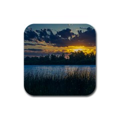 Peaceful Horizons Of Uruguay  Rubber Square Coaster (4 Pack)