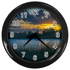 Peaceful Horizons Of Uruguay  Wall Clock (black)