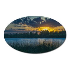 Peaceful Horizons Of Uruguay  Oval Magnet by dflcprintsclothing