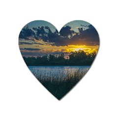 Peaceful Horizons Of Uruguay  Heart Magnet