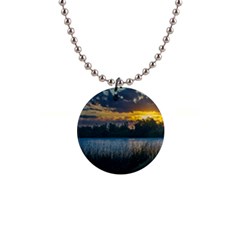 Peaceful Horizons Of Uruguay  1  Button Necklace