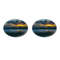 Peaceful Horizons Of Uruguay  Cufflinks (oval)