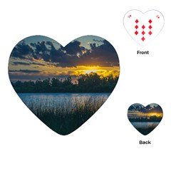 Peaceful Horizons Of Uruguay  Playing Cards Single Design (heart)