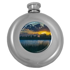 Peaceful Horizons Of Uruguay  Round Hip Flask (5 Oz)