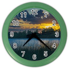 Peaceful Horizons Of Uruguay  Color Wall Clock