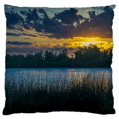 Peaceful Horizons Of Uruguay  Large Cushion Case (one Side)